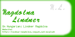 magdolna lindner business card